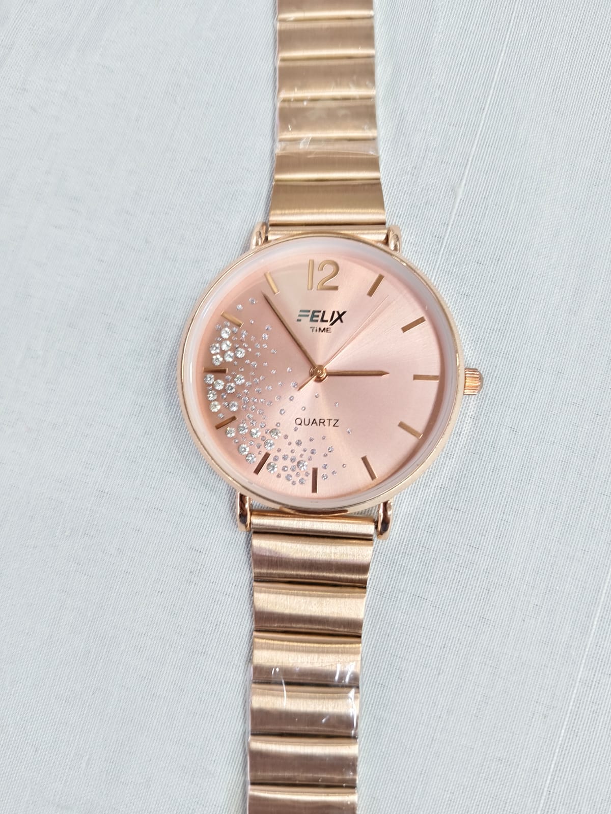 Felix Women’s Crystal-Accented Rose Gold Quartz Watch