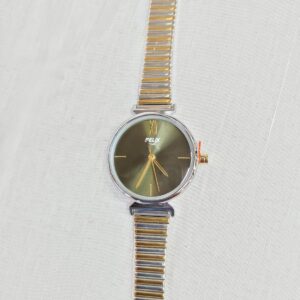 Felix Time Two-Tone Olive Sunray Watch