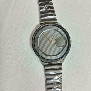 Felix Time Modern Textured Silver-Tone Watch